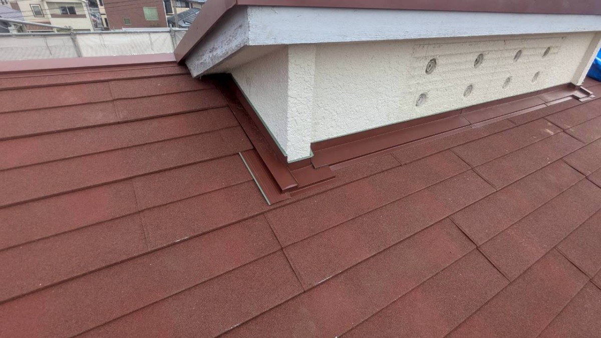 横葺き板金葺き替え